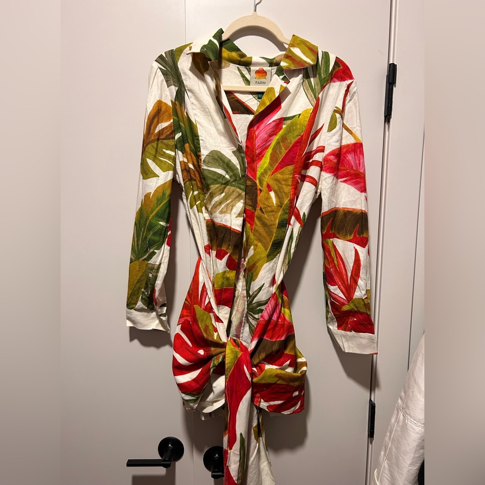 NWT Farm Rio Spring Forest Mini Dress - Picture 2 of 9